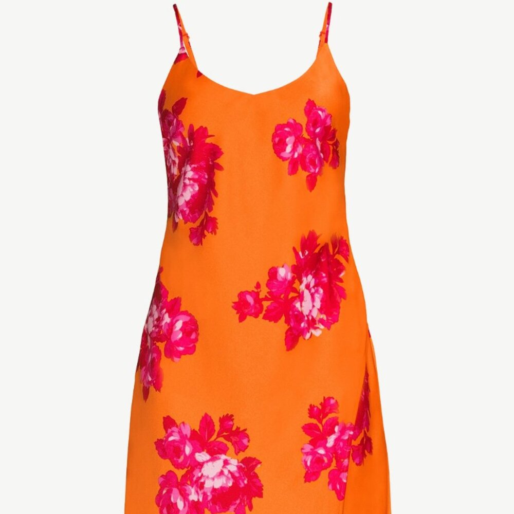NWT Scoop satin midi slip dress - Picture 2 of 9